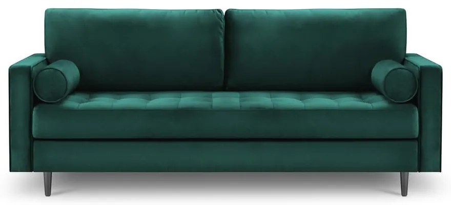 Диван от кадифе в петролено зелено , 219 см Santo - Milo Casa
