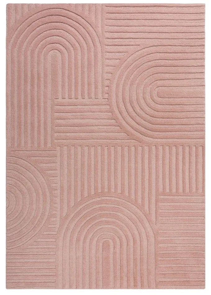 Розов вълнен килим , 120 x 170 cm Zen Garden - Flair Rugs