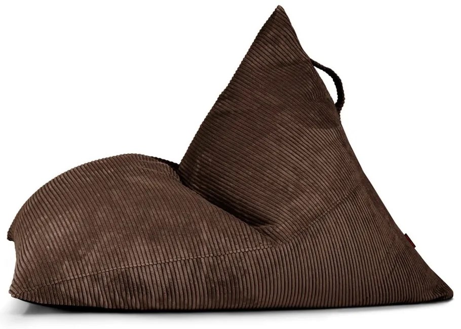 Тъмнокафяв пуф от рипсено кадифе Razz – SLOWDOWN