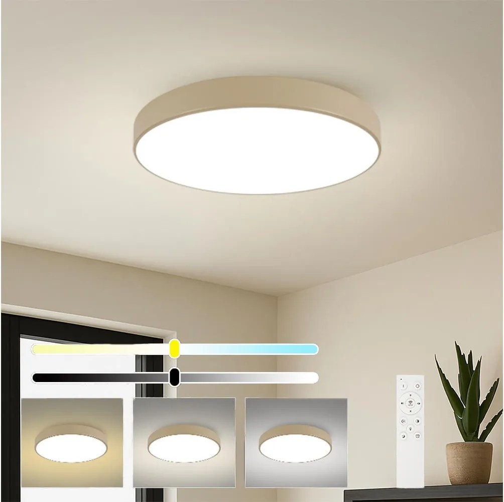 Brilagi - LED димируемо осветително тяло POOL SMART LED/100W/230V 80 cm бежово Wi-Fi Tuya+ДУ