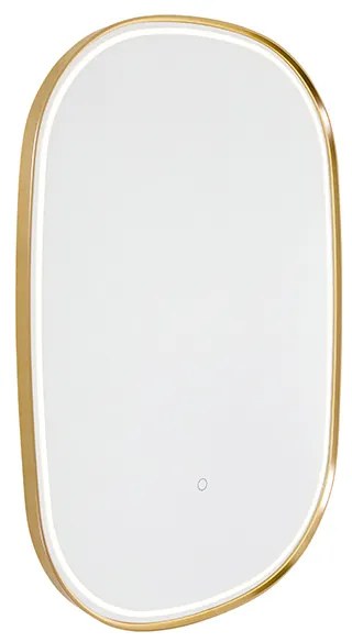 Огледало за баня медно с LED 3-степенно димируемо с докосване овално - Miral