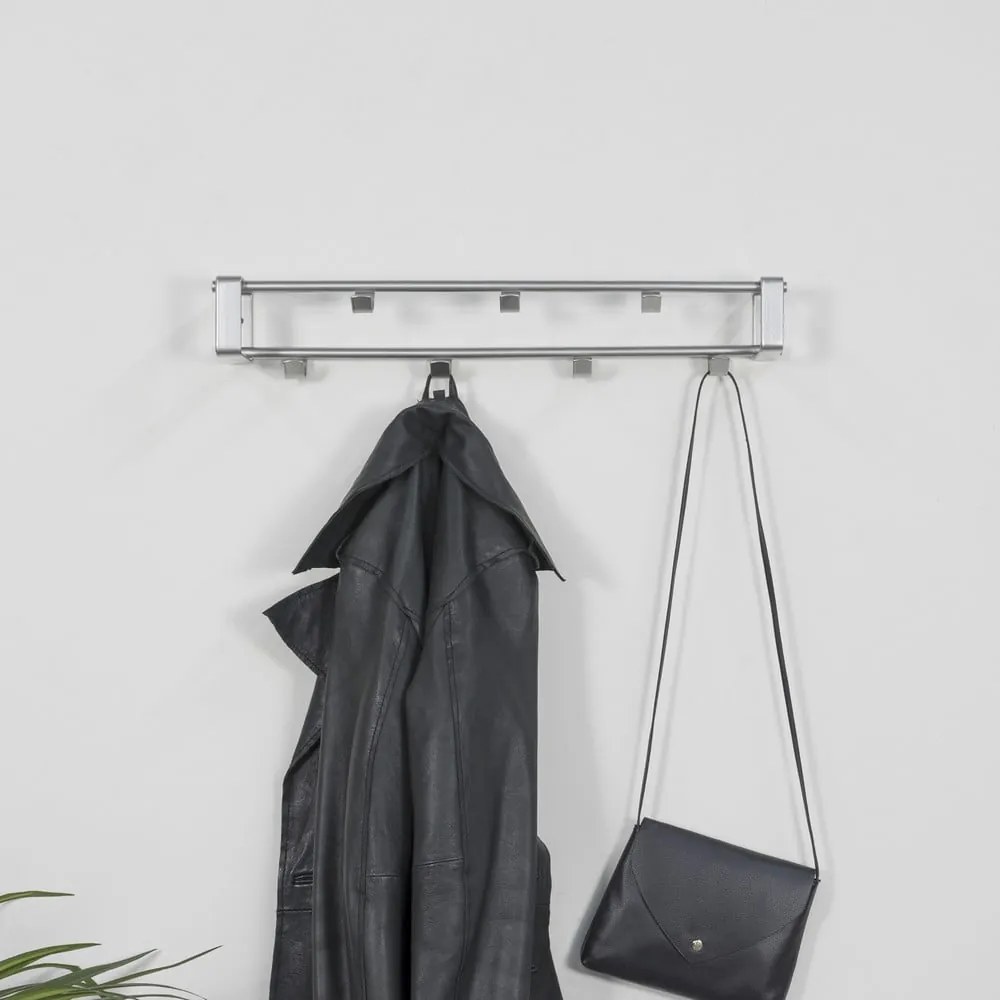 Метална стенна закачалка в сребрист цвят 60 cm Rex – Spinder Design