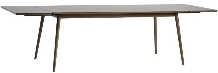 Кафява сгъваема трапезна маса с дъбов плот 190x90 cm Barrali – Unique Furniture