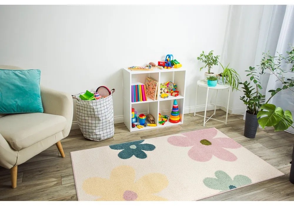 Детски килим в цвят слонова кост 120x170 cm Lolly Cream – FD