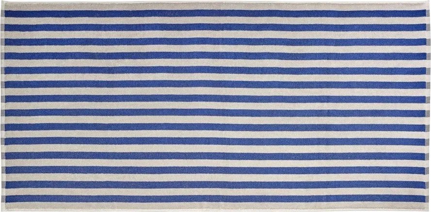 Синя/кремава хавлиена кърпа от органичен памук от тери 70x140 cm Arto – Blomus