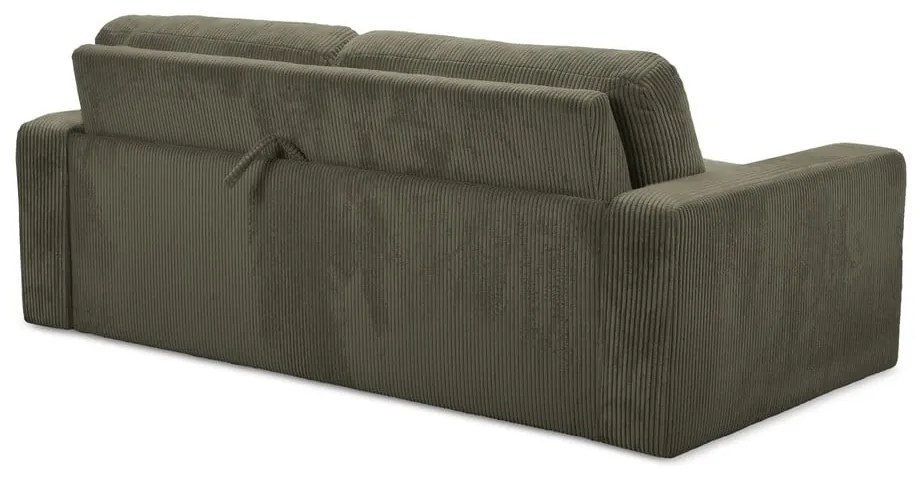 Сгъваем диван от рипсено кадифе в цвят каки 195 cm Nona – Makamii