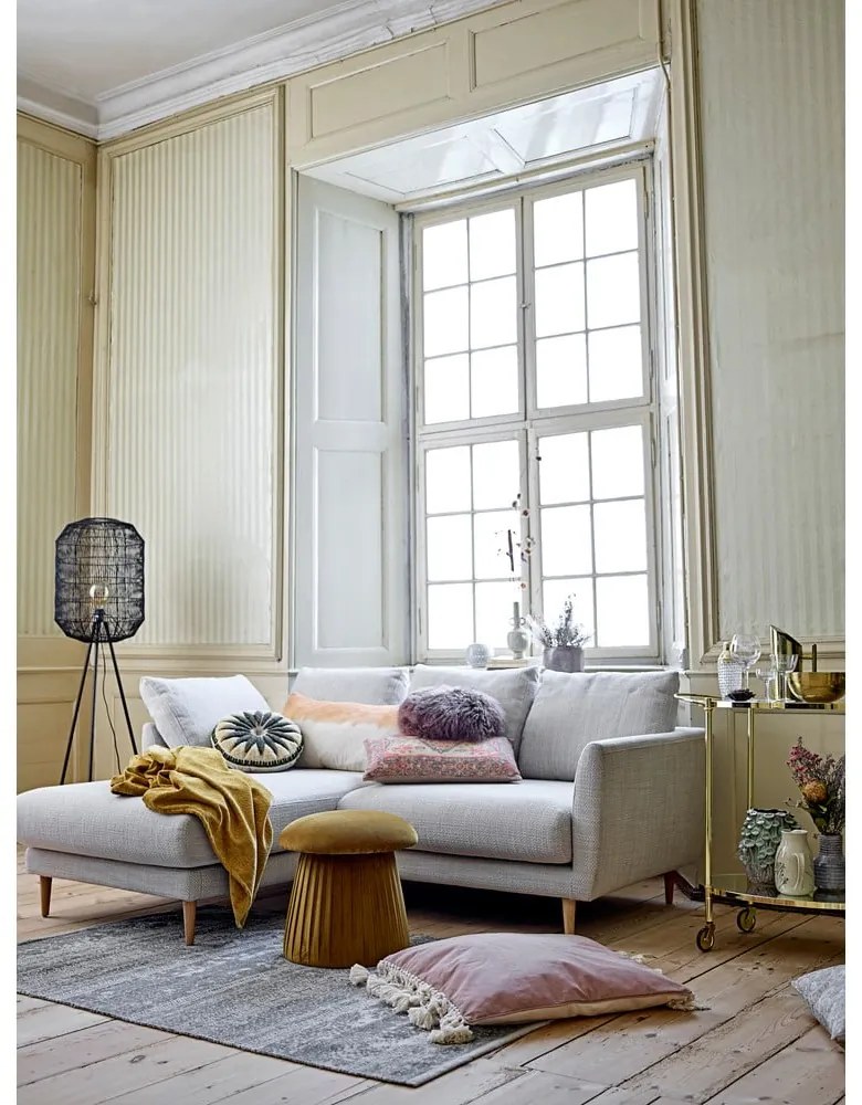 Табуретка в цвят горчица Roberta - Bloomingville