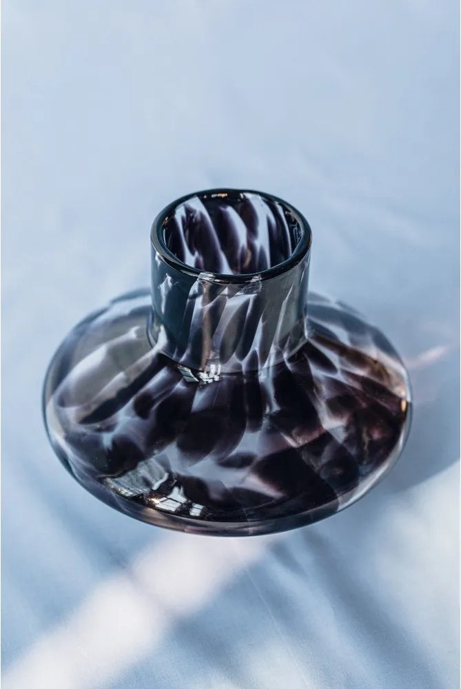 Кафява стъклена ръчна изработка ваза (височина 28 cm) Glom – noo.ma