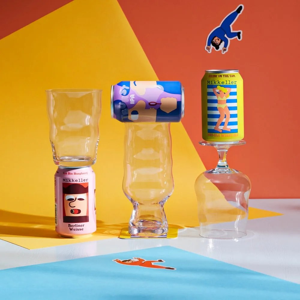 Стъклени чаши в комплект 2 бр. за бира 500 ml Mikkeller – Holmegaard