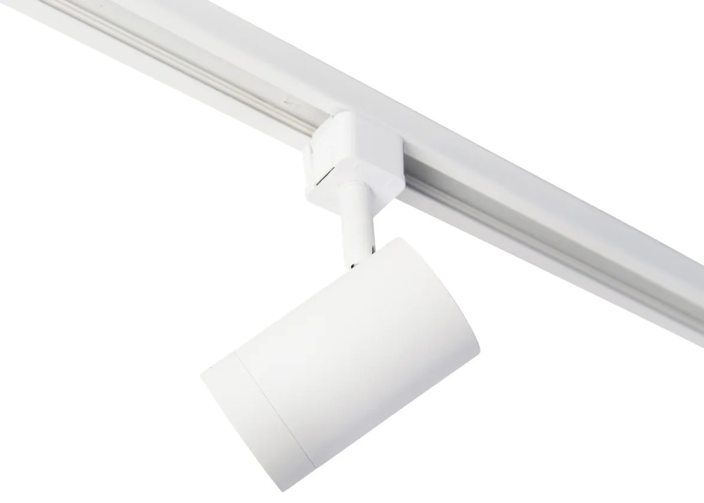 Модерна релсова система за осветление с 6 бели прожектора 1-фазов 200см - Iconic Jeana