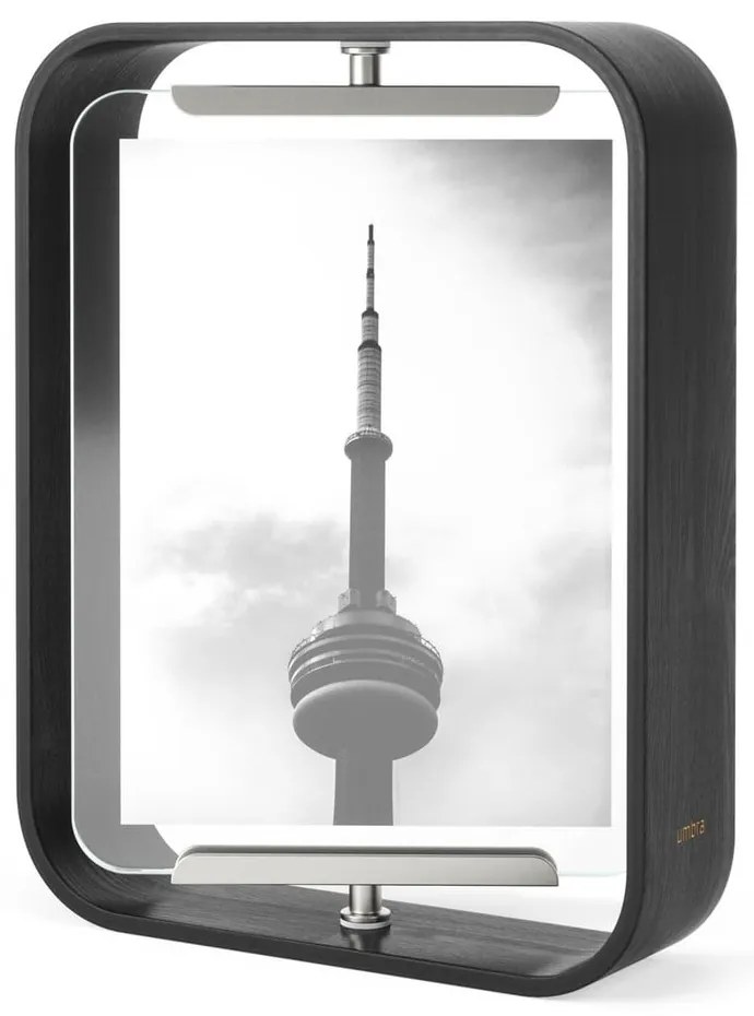 Черна дървена стояща рамка 19x24 cm Bellwood – Umbra