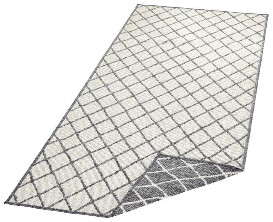 Сив и кремав килим на открито , 80 x 350 cm Malaga - NORTHRUGS