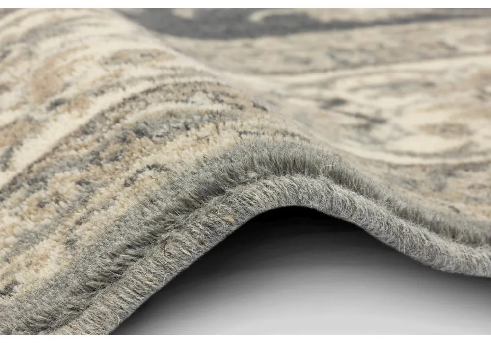 Сив вълнен килим 160x240 cm Beatrice - Agnella