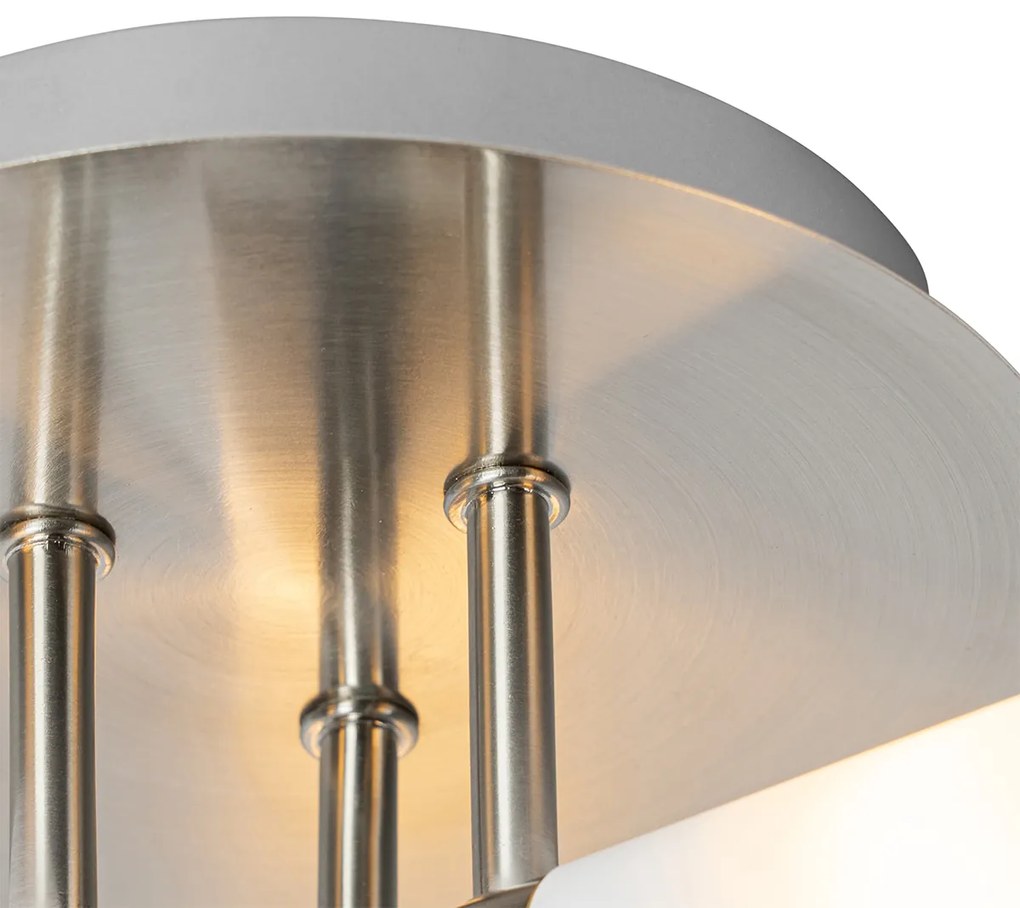 Модерна баня таванна лампа стомана 3-светлина IP44 - Bath