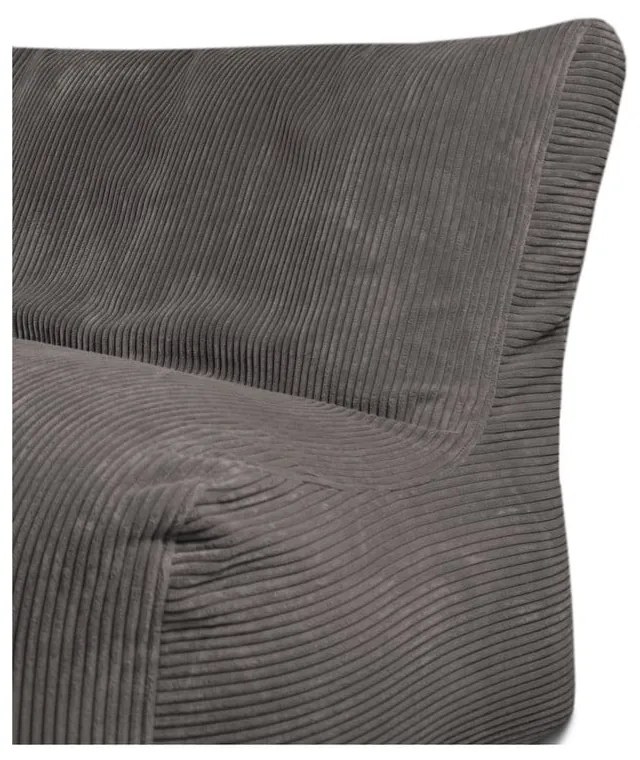 Тъмносив пуф от рипсено кадифе Sofa Seat Lounge – SLOWDOWN