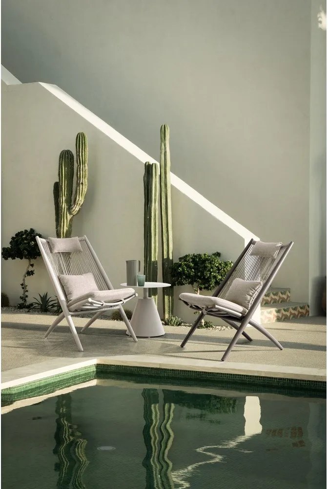 Алуминиева кръгла градинска масичка ø 50 cm Aloha – Bizzotto