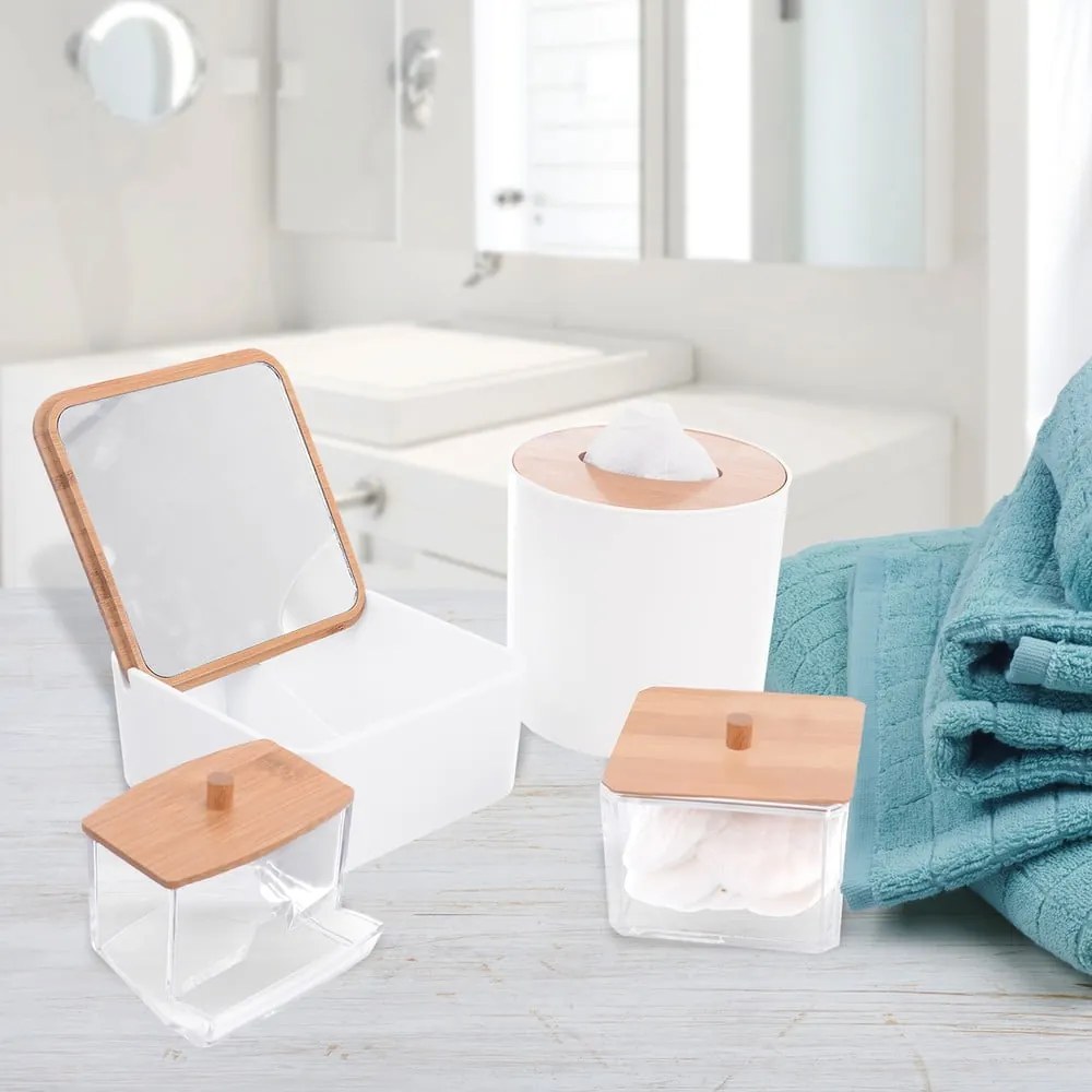 Бяло офис пластмасово кошче за боклук 1,6 l Whitney – Orion