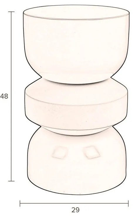 Кръгла странична масичка ø 29 cm Apollo – Dutchbone