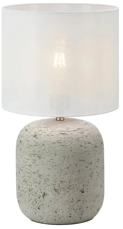 Сива настолна лампа с текстилен абажур (височина 44 cm) Montagna – Markslöjd