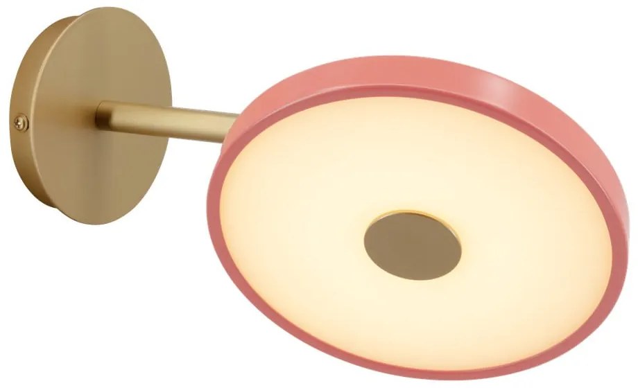 Розова LED затъмняваща се стенна лампа ø 15 cm Asteria Wall Short – UMAGE