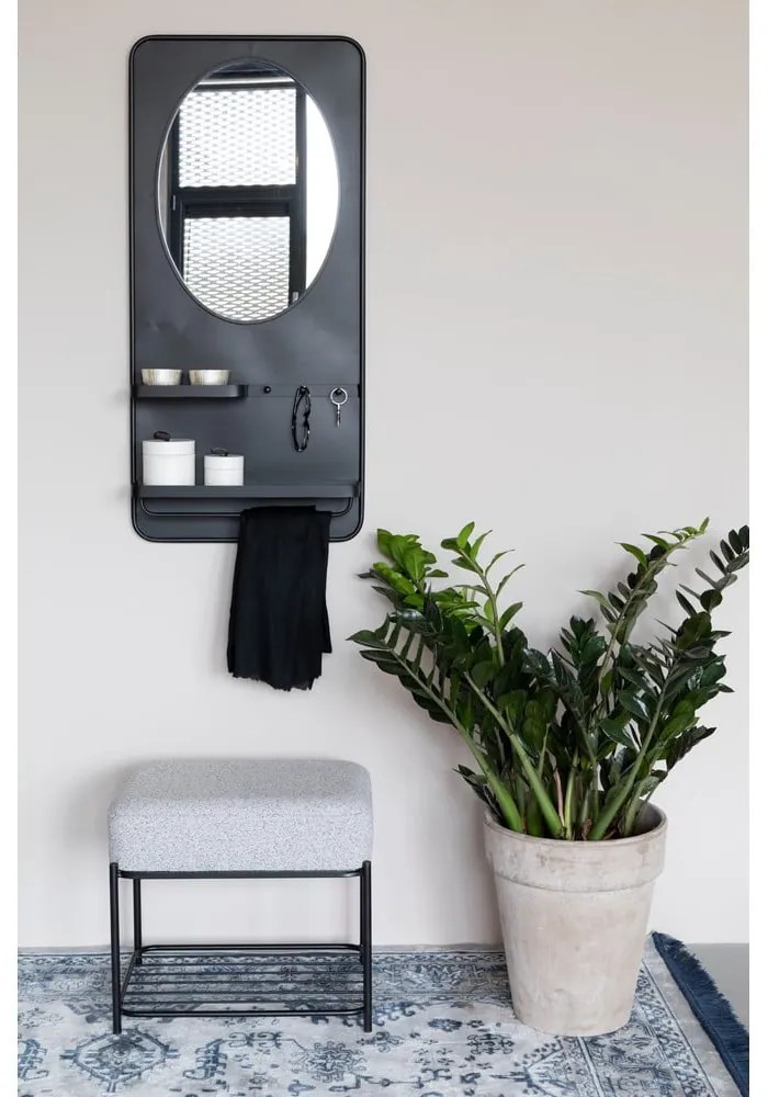 Светлосива табуретка Milou – White Label