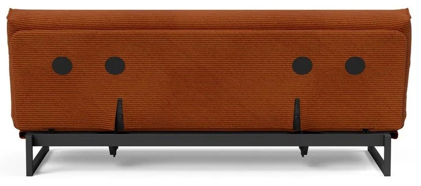 Оранжев сгъваем диван от рипсено кадифе 200 cm Fraction – Innovation