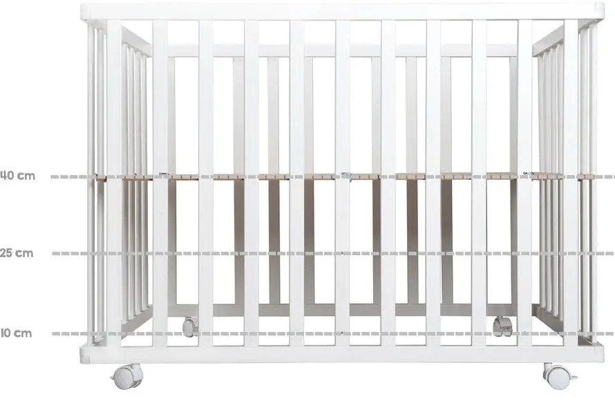 Бяла кошара за игра 100x75 cm Sternenzauber - Roba