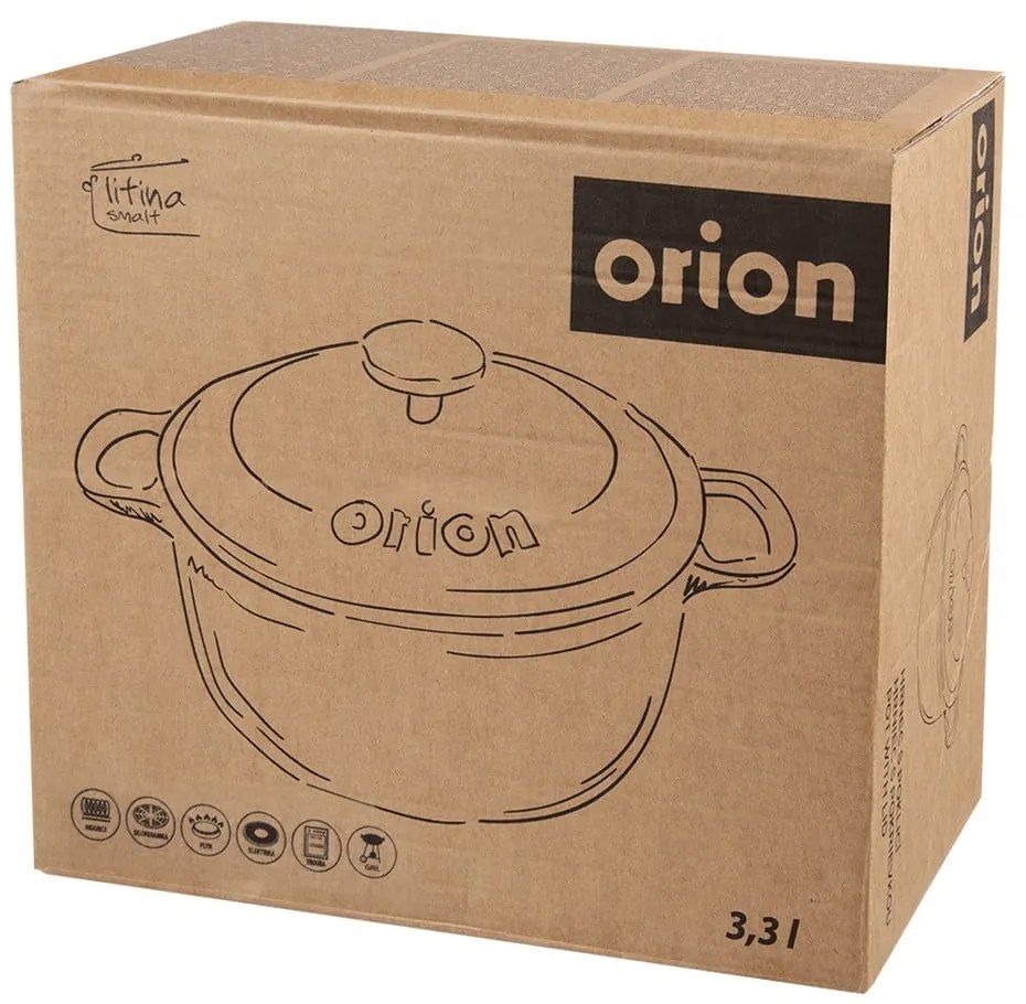 Чугунен съд с капак за индукция 3,3 л LITINA SMALT - Orion