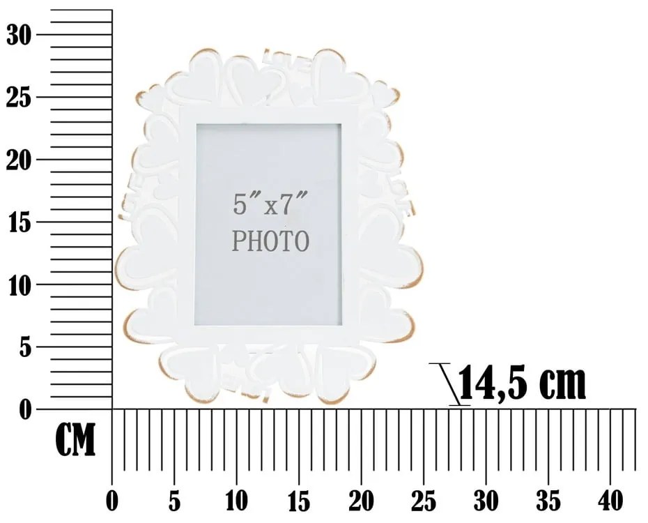Бяла метална рамка за снимки , 25 x 27,7 cm - Mauro Ferretti