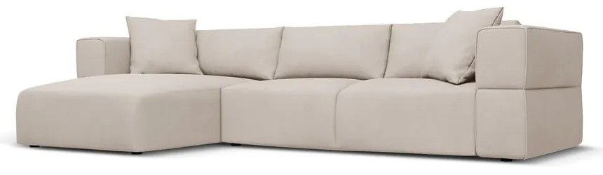 Бежов ъглов диван, ляв ъгъл Esther – Milo Casa