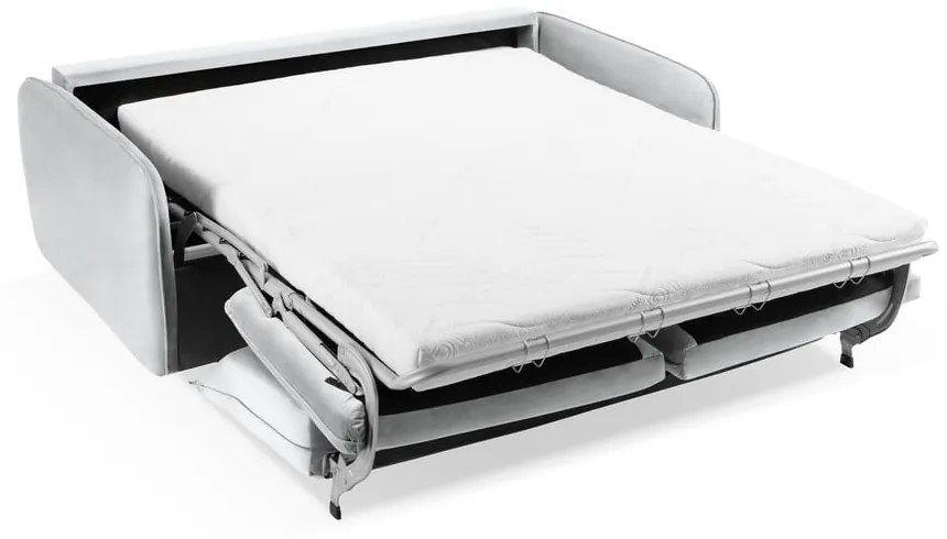 Светлосиво кадифено канапе 194 см Vienna - Cosmopolitan Design