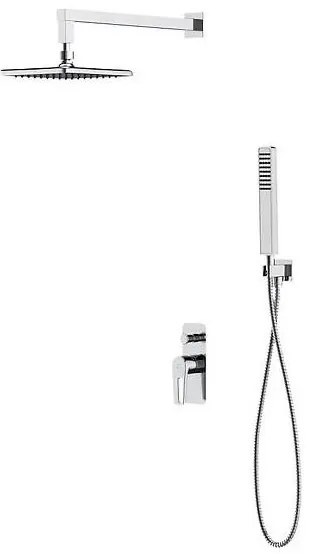 Cersanit S952-012 - Душ комплект MILLE с вграден смесител, хром лъскав