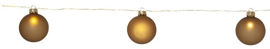 Светлинна декорация с коледен мотив в златист цвят ø 6 см Bliss - Star Trading