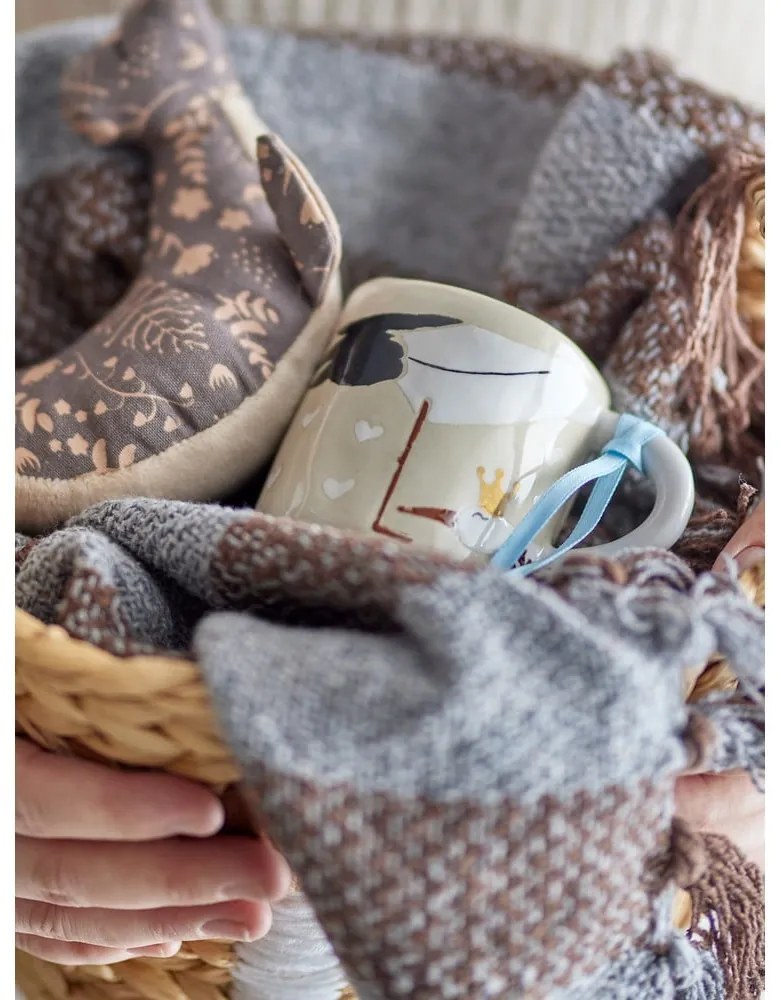 Бежова керамична детска чаша 225 ml Bambino – Bloomingville Mini