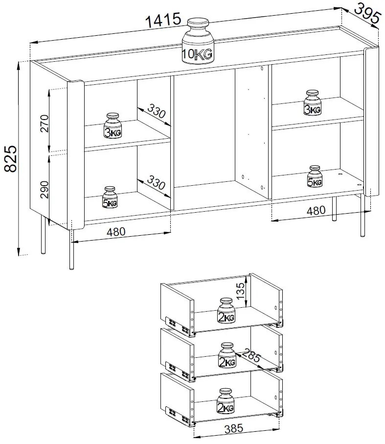 Бюфет Almera plus