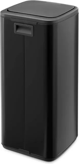 Кош за боклук Brabantia Bo Touch 1010140, 30 л, Плавно и безшумно отваряне, Голям отвор, Черен