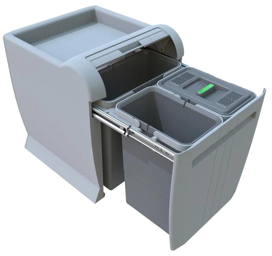 Пластмасов контейнер за сортирани отпадъци/вграден 28 л City - Elletipi
