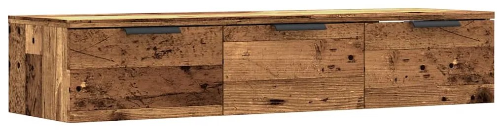 856985 vidaXL Стенни шкафове Old Wood 102x30x20 cm Инженерна дървесина