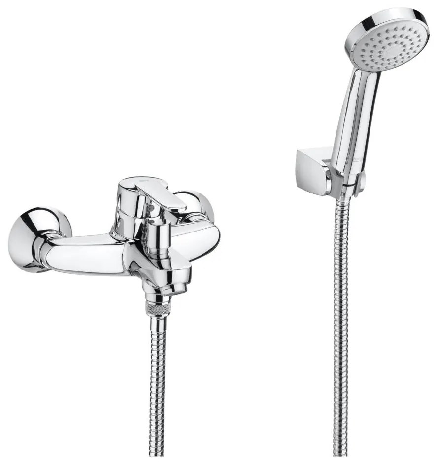 Roca A5A0125C02 - комплект за вана VICTORIA с батерия, хром лъскав