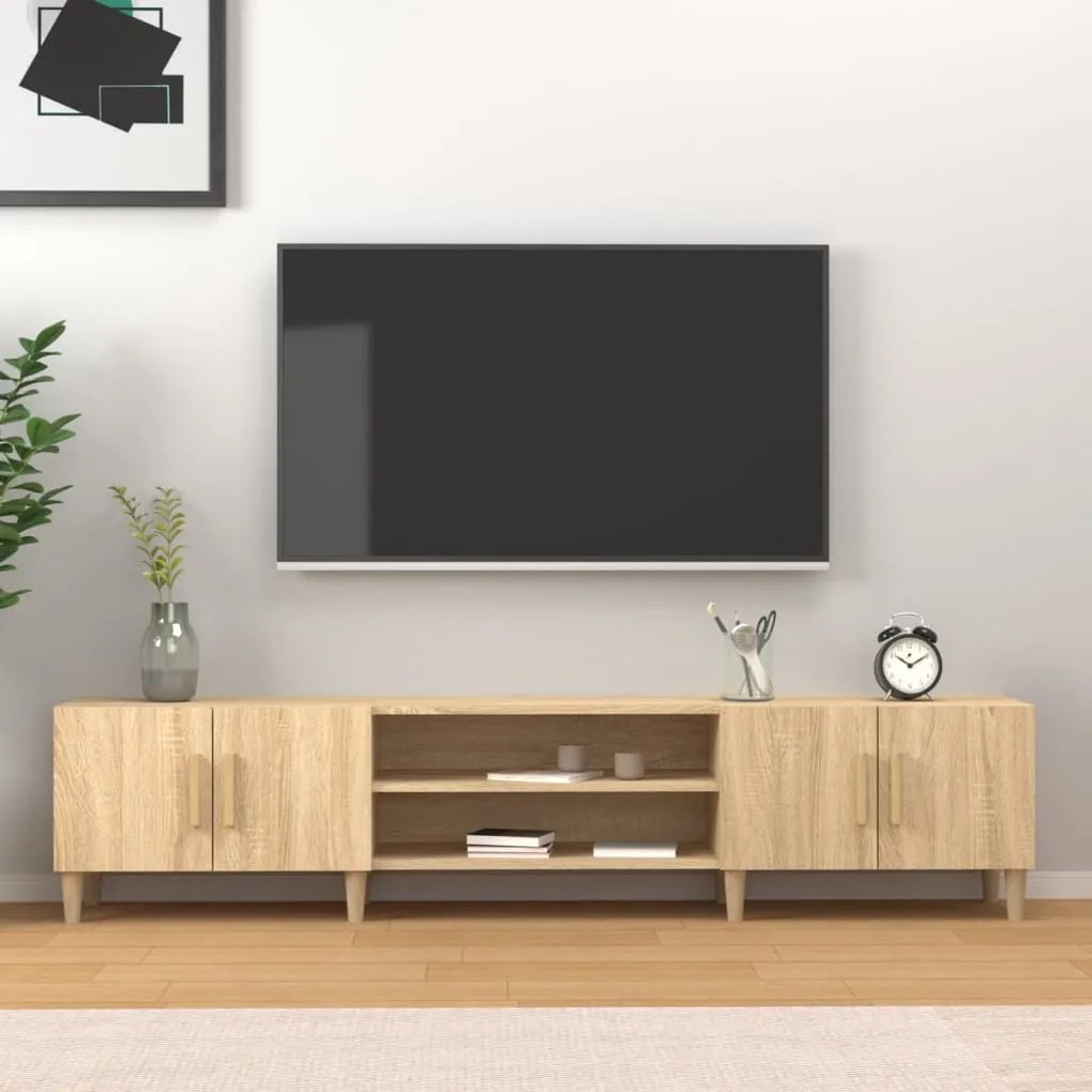816259 vidaXL ТВ шкаф, дъб сонома, 180x31,5x40 см, инженерно дърво