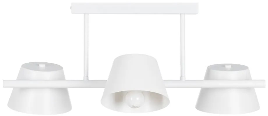 Бяло осветително тяло за таван 38x62,5 cm Simplico – Ixia