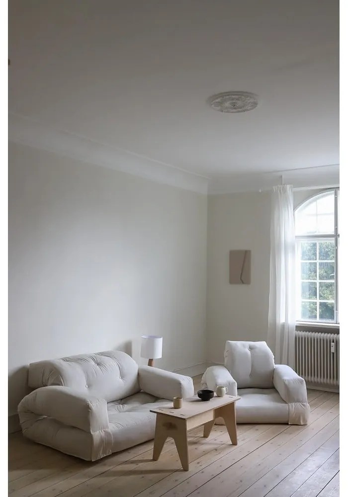 Жълт разтегателен диван 140 cm Hippo - Karup Design