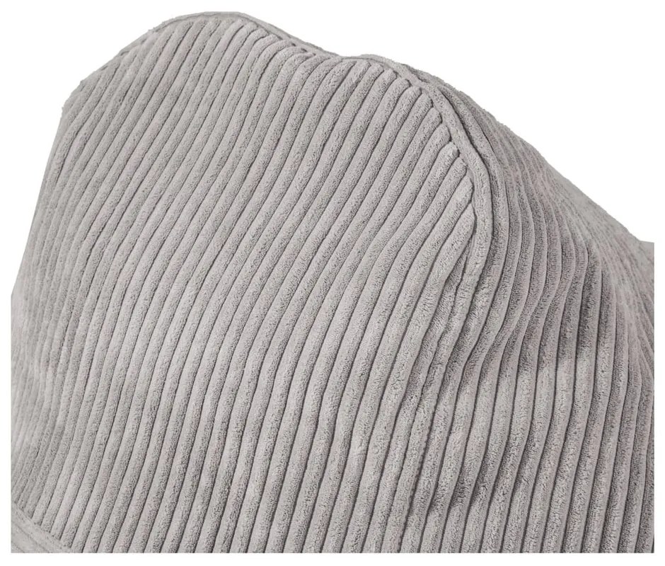 Тъмнокафяв пуф от рипсено кадифе Snug 100 – SLOWDOWN