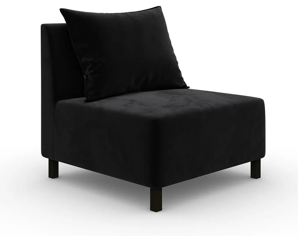 Модул Cristina среден в цвят черно, 88х88х82 см