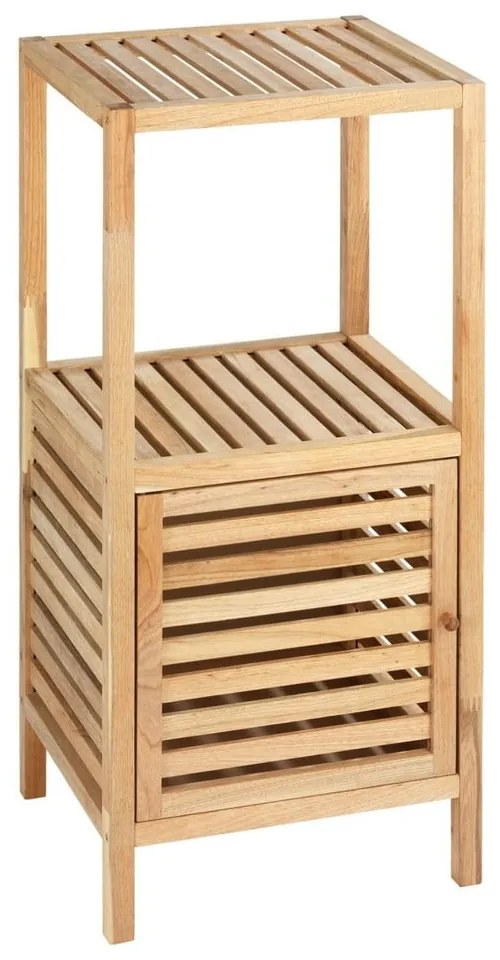 Нисък шкаф за баня от масивен орех естествен 40x86 cm Norway – Wenko