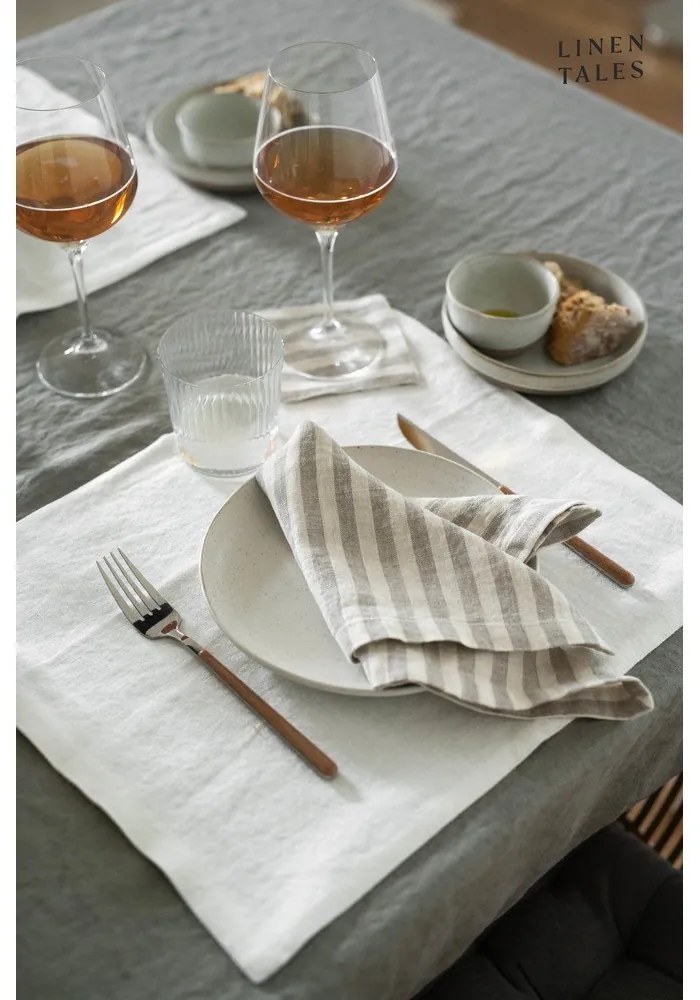 Ленена покривка за маса 140x300 cm Khaki – Linen Tales