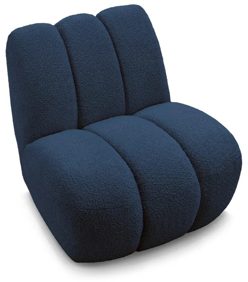 Тъмносиньо кресло от прежда с примки от букле Janissaire – Bobochic Paris