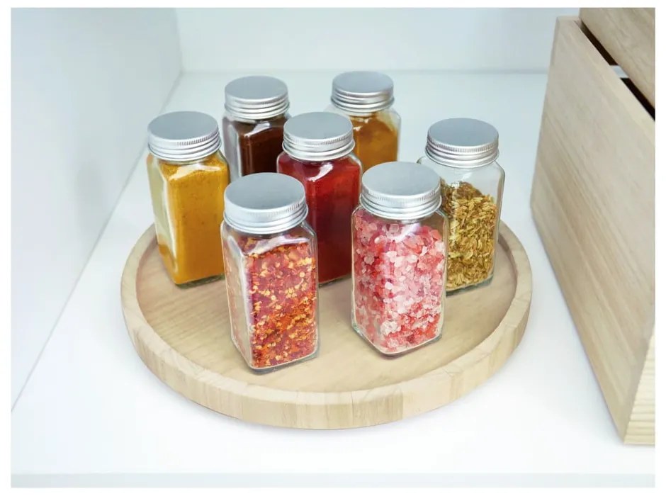 Въртящ се кухненски органайзер, изработен от дърво от пауловния , ø 26,7 cm Eco - iDesign