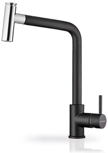 Кухненски смесител Pyramis Sonatina-Хром и Мат Черен