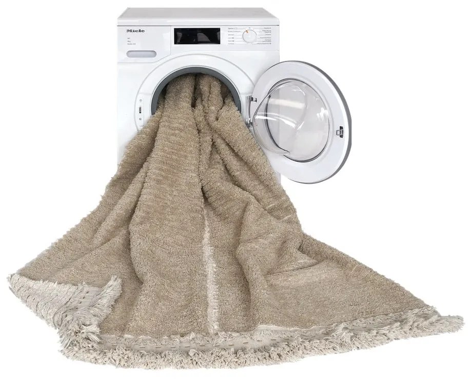 Бежов памучен килим 140x200 cm Duetto Sage – Lorena Canals